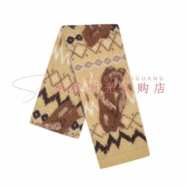 （小魔女）UY25431S234248-1499乌**丫/UOYA正品冬冬费尔岛围巾