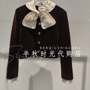 （小魔女 ）LF25D51DC084原3295Lefame拉飞姆25冬蝴蝶领上衣