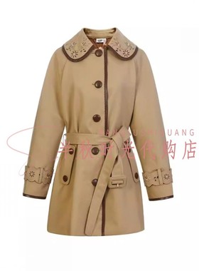 （小魔女）LF26C31SC262原3695LeFame拉飞姆26春装娃娃领风衣外套