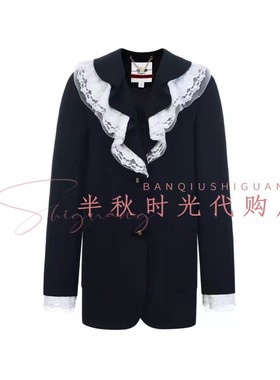 （小魔女）LF26C21SC160原3495LeFame拉飞姆26春装荷叶领外套上衣