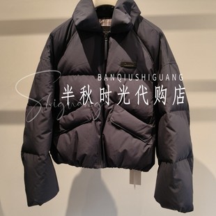 (小魔女)XRC7G08C原3980卡洛琳双皇冠专柜正品25冬格纹短羽绒服