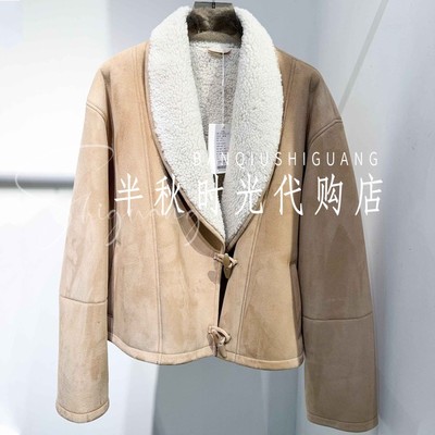 (小魔女)254WT019原9980MMQ双皇冠专柜正品2025冬皮毛一体外套