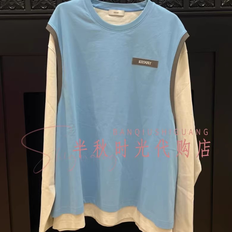 IC*e国内专柜正品代购2025秋款假两件背心长袖T恤25PFTS39MA原980