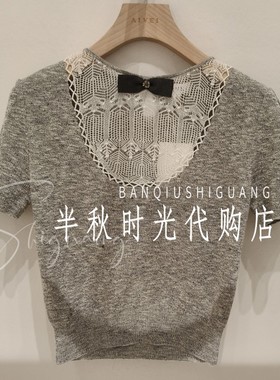 XSV1M15B原1180艾薇双皇冠专柜正品2026春千金风蝴蝶结毛针织衫