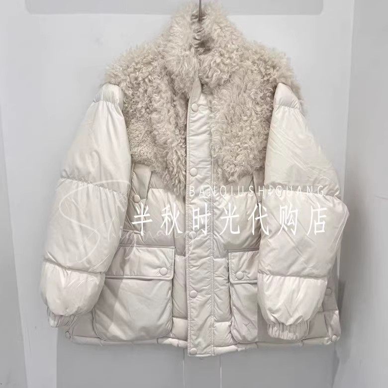 (小魔女)UY25442Y119155-4999UOOYAA乌丫专柜正品25冬毛绒棉绒服