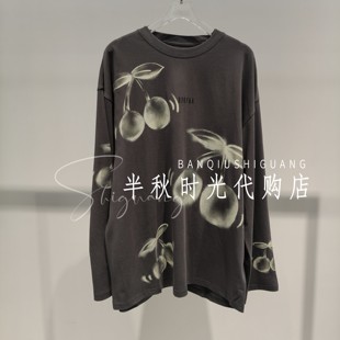 UOOYAA乌丫专柜正品2026春UY26152T163153动感樱桃长袖T恤 原1499