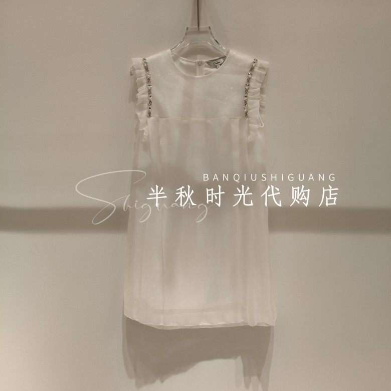 卡洛琳 2026夏季新款专柜正品 无袖气质连衣裙 XSC2L03A-3280