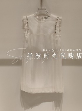 卡洛琳 2026夏季新款专柜正品 无袖气质连衣裙 XSC2L03A-3280