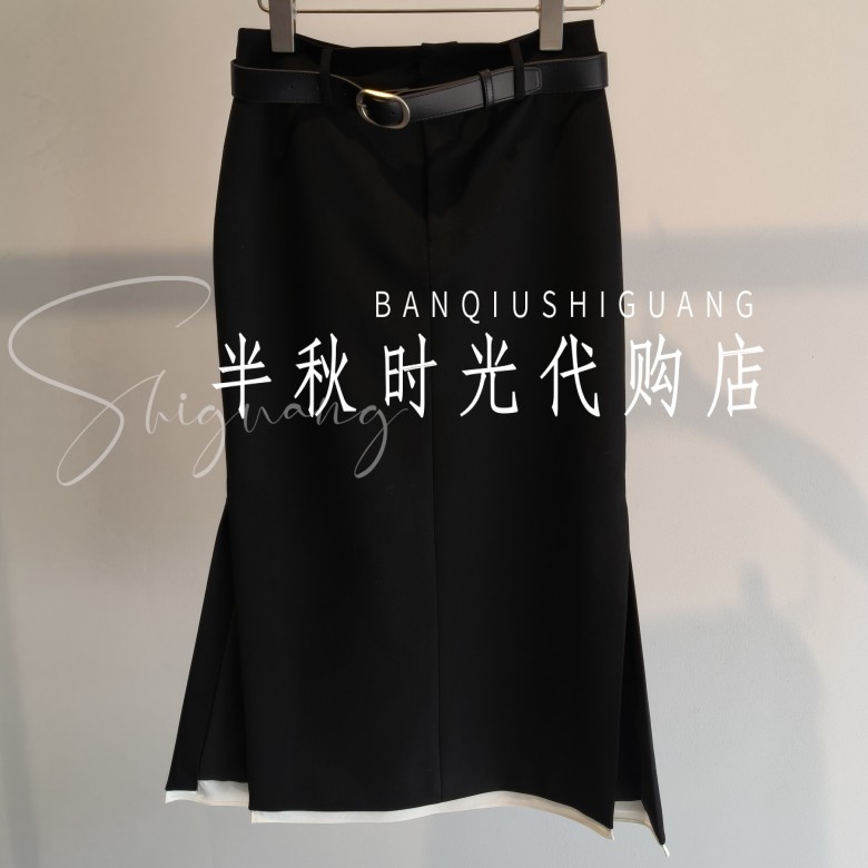 (小魔女)XRC6Q02A原1880卡洛琳双皇冠专柜正品2025冬立裁鱼尾半裙