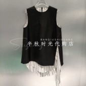 WEI 2026春 国内代购 YOU 拼接皮革解构背心裙 Y5726112原2499