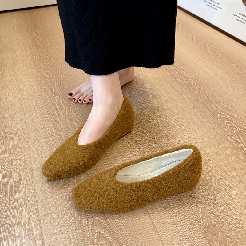 内增高一脚蹬保暖加绒棉鞋2025新款韩版毛毛鞋女外穿秋冬豆豆鞋子,女鞋,棉鞋,淘宝优惠券,粉丝福利购,淘宝优惠卷