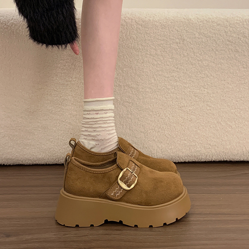 厚底增高勃肯鞋女2026春季新款复古百搭全包勃肯鞋休闲舒适乐福鞋,女鞋,勃肯鞋/软木鞋,淘宝优惠券,粉丝福利购,淘宝优惠卷