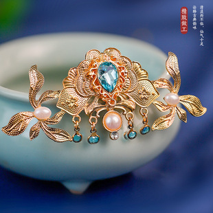 敦煌飞天写真摄影造型饰品古风明制汉服发冠百搭舞蹈演出唐风发饰