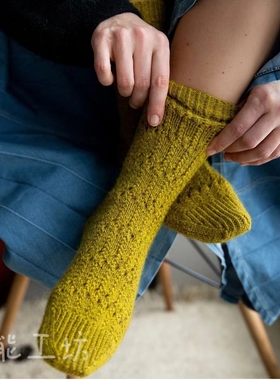 【英文】 Laine 52 weeks of socks 棒针编织文字解 有氺印 187