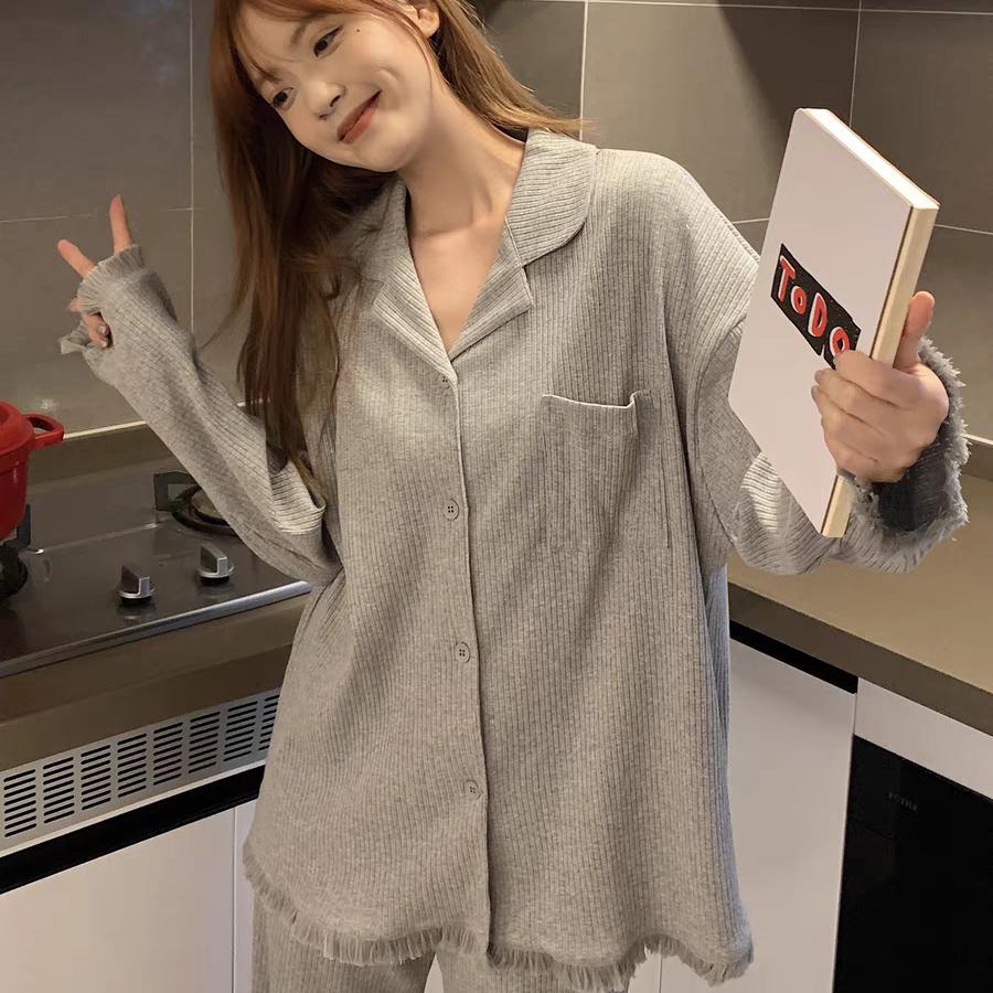 新款睡衣女纯棉春秋款长袖