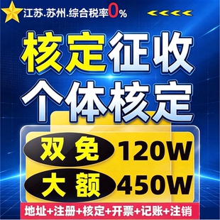 个体户核定征收大额核定小额双免公司税务筹划电商合规财税务咨询