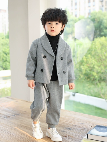 Костюм мальчика цветочника, осенний демисезонный классический костюм для отдыха, в корейском стиле