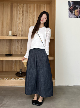 T-PLATFORM十三行 韩版高腰休闲裤女时尚气质小个子显高裤子16083
