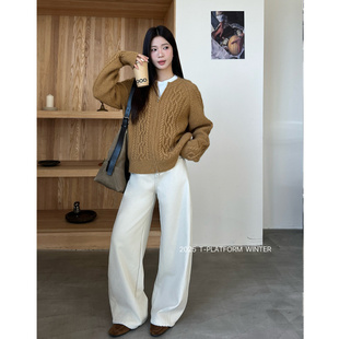 ［T台］T-PLATFORM广州十三行 冬季穿搭不显臃肿新款牛仔裤93310