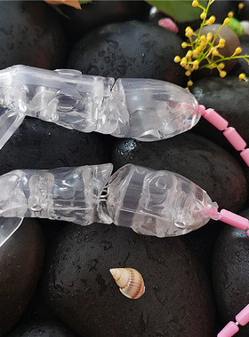 多渔趣新8cm/14g两节仿生老鼠拟饵透明本体无涂装多节鱼饵毛坯