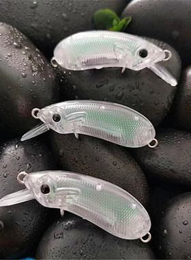 DIY配色CC40/CC50米诺摇滚路亚饵胚体沉水型军鱼路亚空白鱼饵毛坯