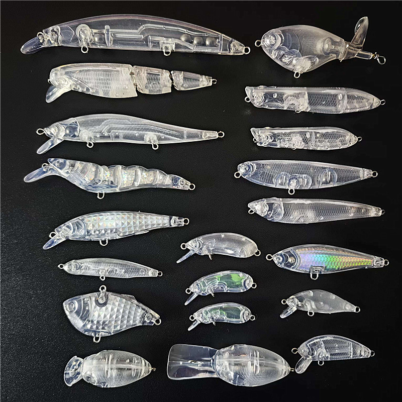 DIY手绘路亚饵胚透明本体