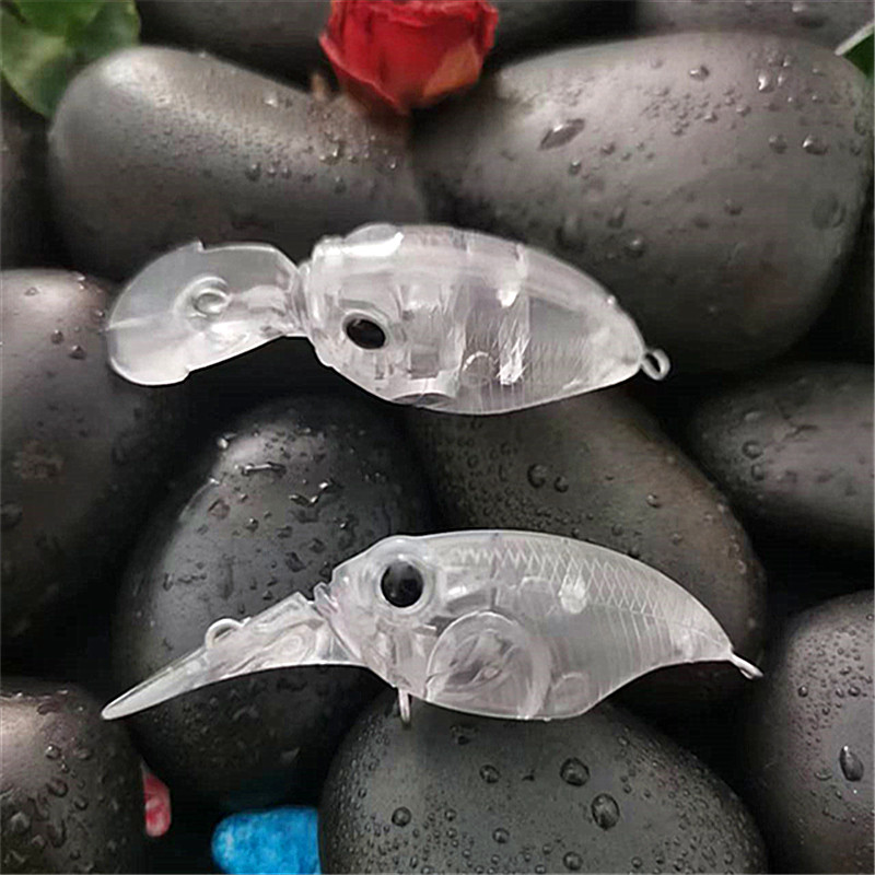 长舌浮水摇滚路亚饵涂装空白毛坯