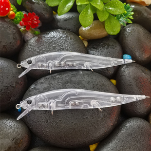 多渔趣日系10.5cm oneten jr浮水米诺路亚饵本体无涂装 毛坯 7.2g