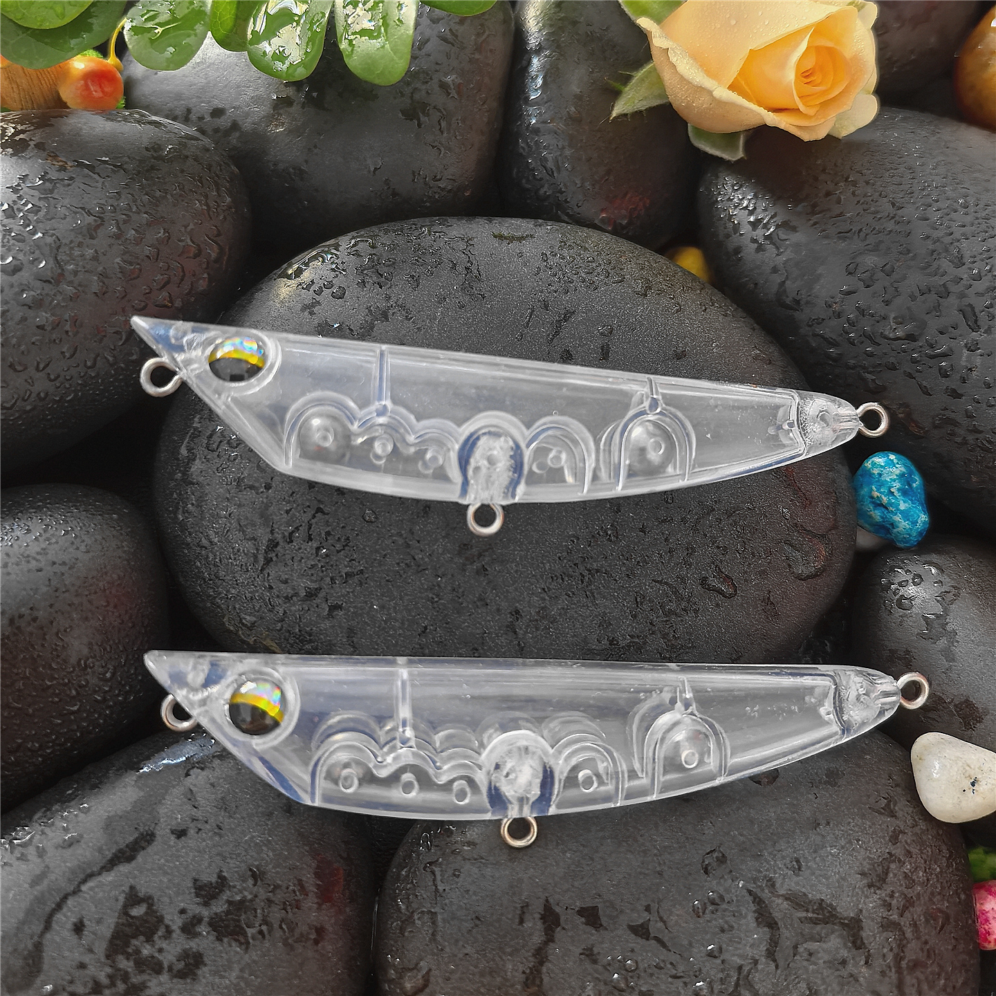 路亚饵铅笔透明无涂装鱼饵本体