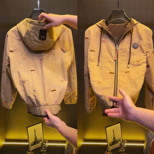 L2635【七】YZ2026春秋新款Old Money老钱轻奢长袖夹克连帽外套男