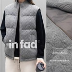 iE Fag【绵羊毛填充马甲】绵羊毛针织麻花马甲秋冬加厚毛织坎肩