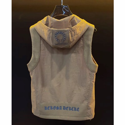 【科技麦穗】老钱风四季麦穗拼接男女同款马甲无袖外套-XU1593