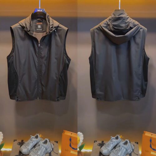 【官方款号D3002冰】26年春季新款爆款男士连帽马甲外套经典百搭