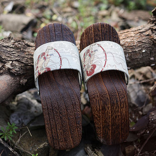 平底高跟夏季 一字包头男日式 木屐拖鞋 男式 日本中国风男士