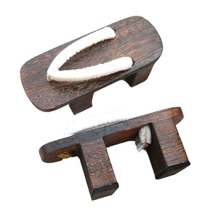 高跟日本女式女款cos桐烧二齿木屐拖鞋中国风日式木屐鞋女厚底