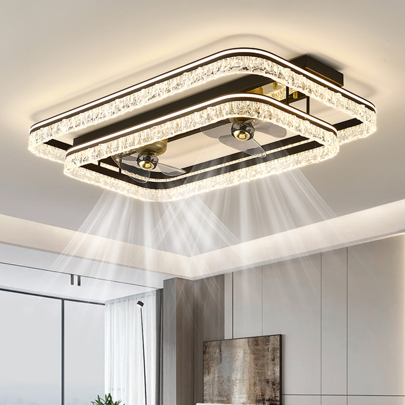 现代简约大气客厅吸顶灯2025新款灯具全屋组合套餐意式轻奢风扇灯