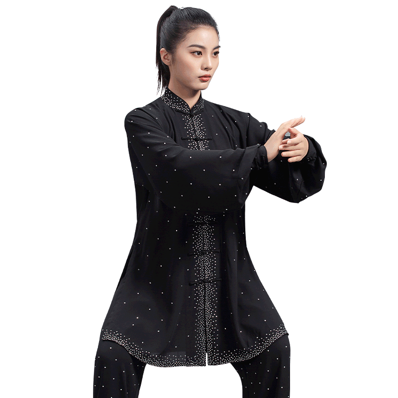 练功太极服言一星钻定制
