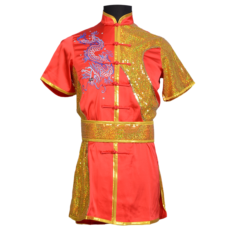 言一男女同款新款刺绣武术服定制