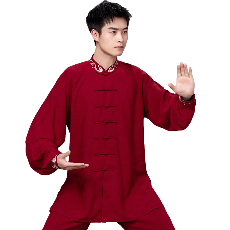 言一男2023休闲定制表演太极服
