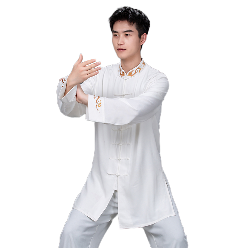 新款太极服言一休闲练功服男