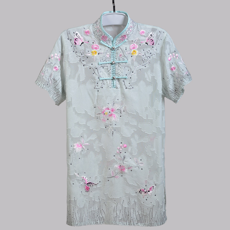 言一武术新款绣花武术服长拳服女生彩服竞赛服比赛服武术服