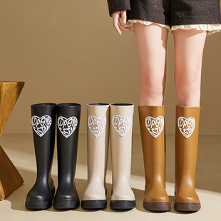 跨境高筒雨鞋成人女款时尚防滑雨靴溯溪长筒水鞋四季水靴露营