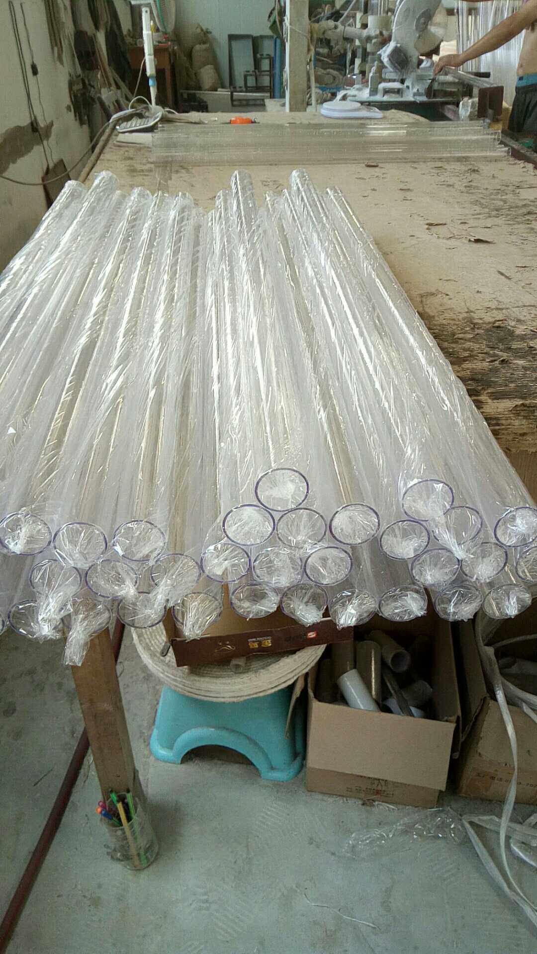 外径26壁厚1mm透明pc管塑料管 t8灯管 装饰管 led灯饰管 一米价