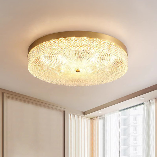 慕庭全铜led卧室现代美式吸顶灯