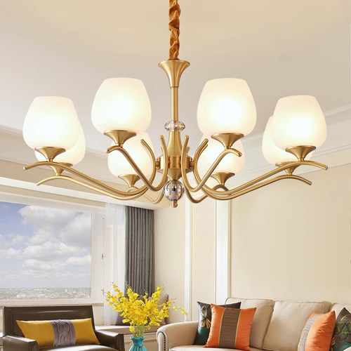 美式法式复古客厅吊灯