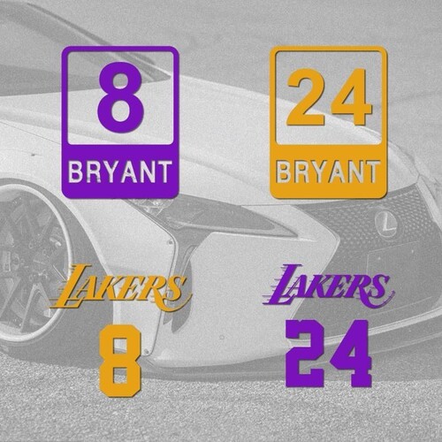 科比贴纸湖人汽车贴纸球星kobebryant24号8号汽车装饰贴lakers
