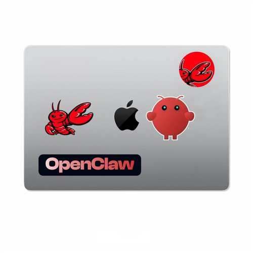 Openclaw养龙虾电脑贴纸个性手机mini macbook笔记本装饰贴画贴纸