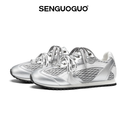 森果果阿甘鞋透气网面德训鞋