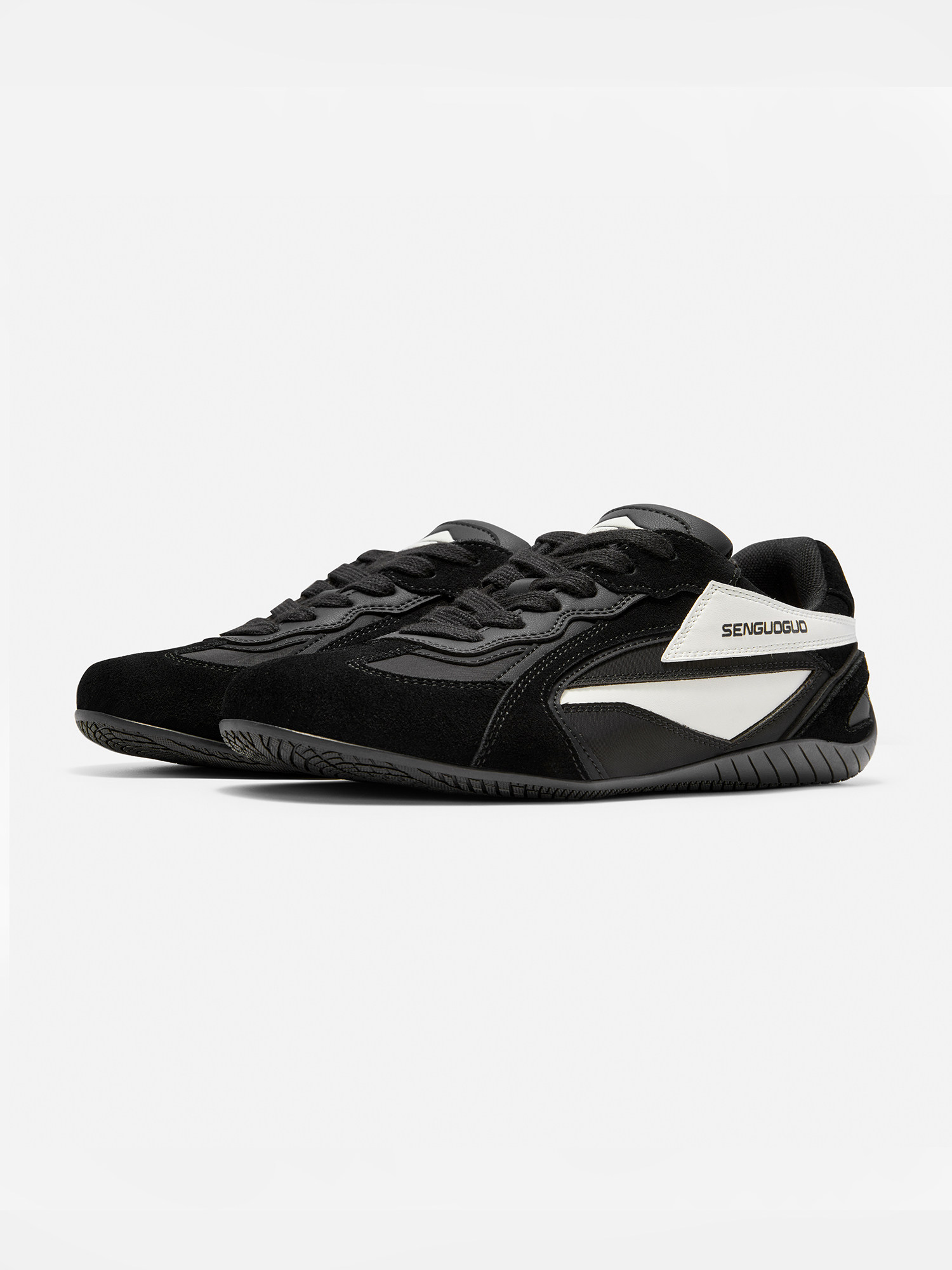 Sen Guoguo racing shoes/классические черные немецкие кроссовки для тренировок; женская новинка 2025 года; дикая оригинальная нишевая обувь; мужские кроссовки Изображение 1