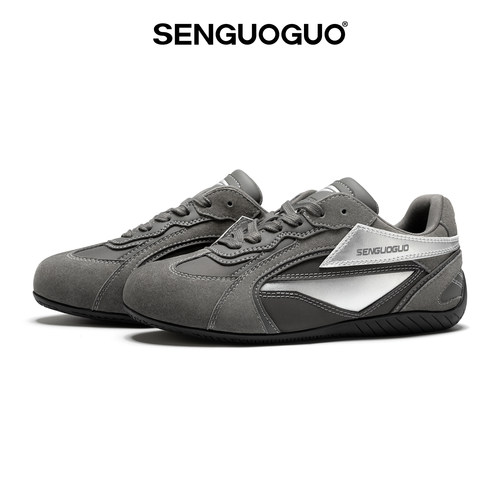 森果果赛车鞋/银灰色复古德训鞋